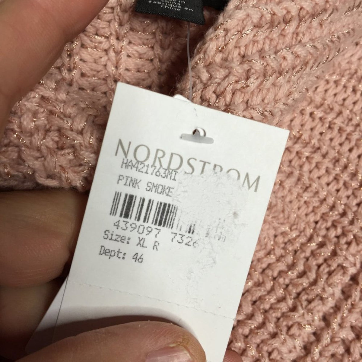 NWT Halogen Multi Rib Pullover Sweater Long Sleeve Size XLarge