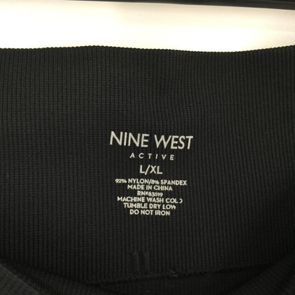 Nine West Active Stretch Crop Leggings Gym Yoga Comfort Black Size L/X-Large