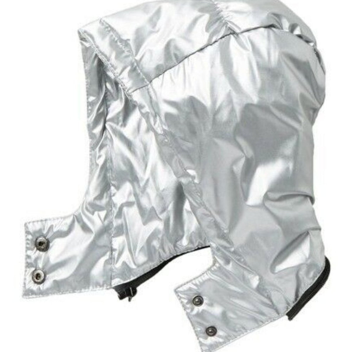 Urban Republic Silver Puffer Jacket Hood Long Sleeves Medium 5/6 Childs Girls