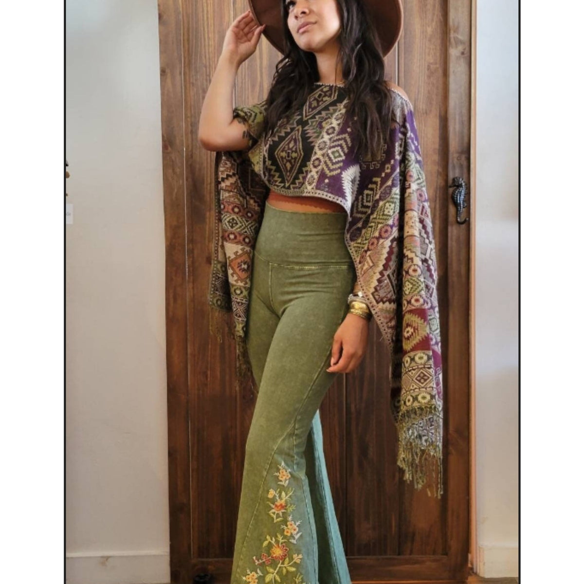Boho hand-woven Poncho Bohemian Crop top Wrap Western Ethnic Clothing ONE SIZE