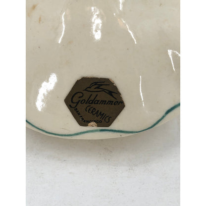 Vintage Goldammer Ceramics San Francisco Teal Girl Vase