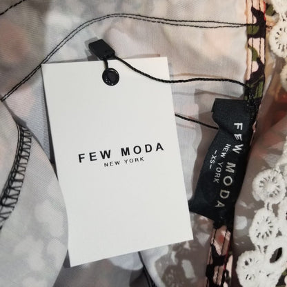 Few Moda Floral Lace Detailed Dress Black Red White Sleeveless XS Summer NEW