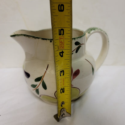 Blue Ridge creamer flowers vintage Pitcher Vintage Florals Handpainted