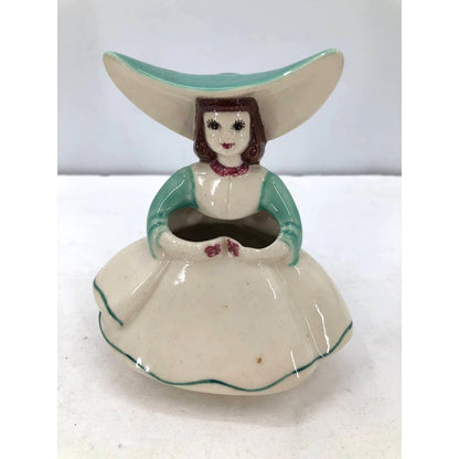 Vintage Goldammer Ceramics San Francisco Teal Girl Vase