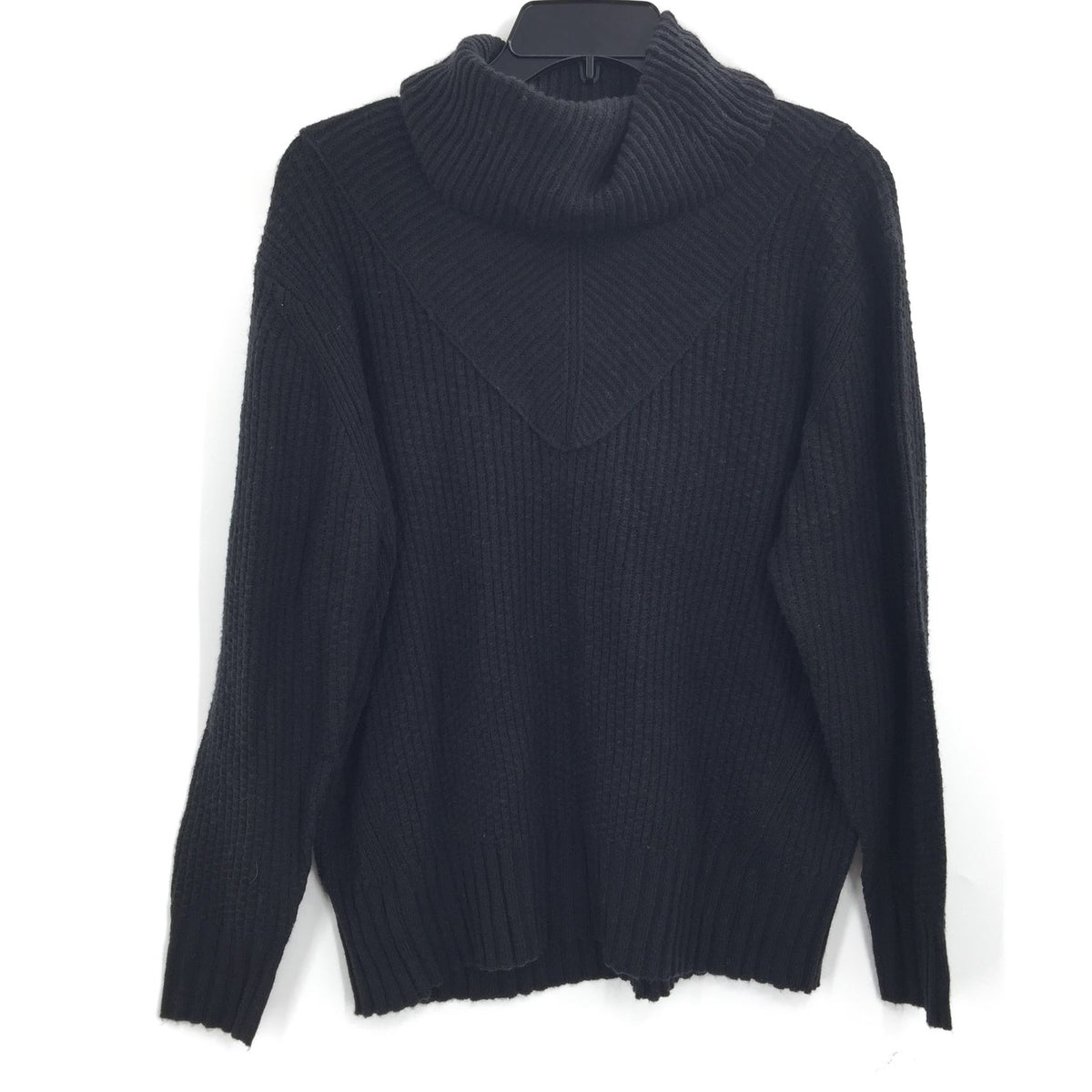 Lush Wool Blend Turtleneck Pullover Sweater Long Sleeve Black Size Small