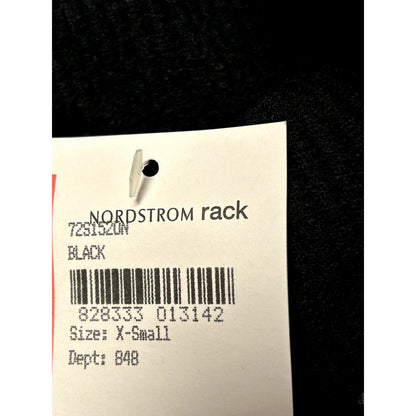 RDI NWT Black Textured Cozy Mock Neck Pullover Sweater Knit Size XS