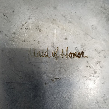 Vintage Maid of Honor silver metal copper top Canister Set Flour Sugar Coffee