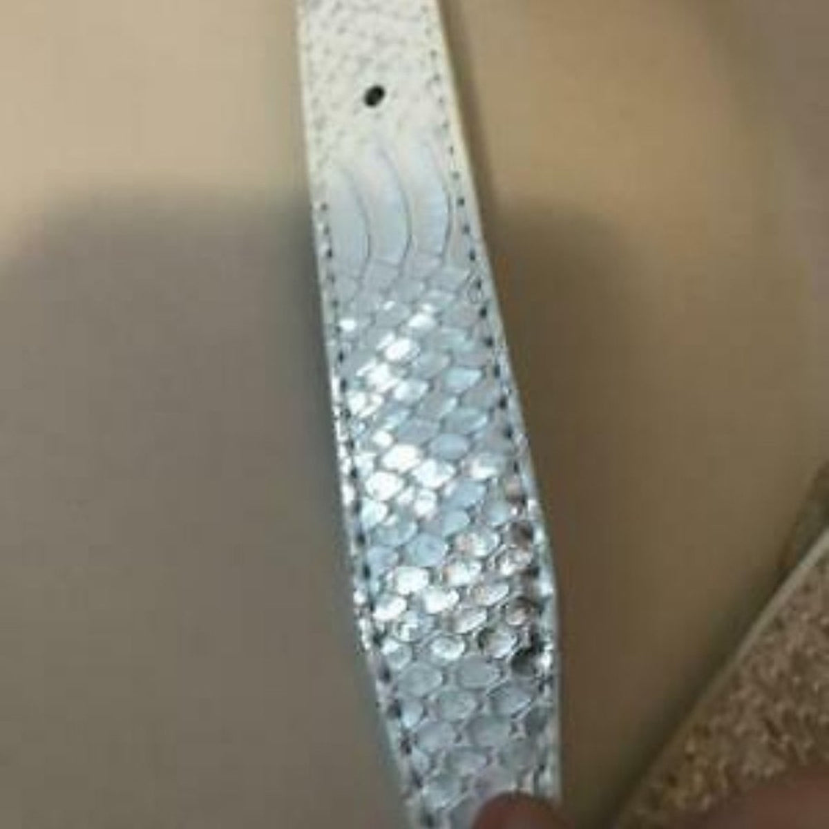 NWT DKNY Faux Snake Skin Print Adjustable Belt
