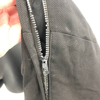 black dress asymetrical Chiffon drape in the back DAMAGED NEEDS REPAIRS