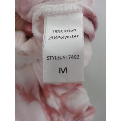 Mustard Seed Tye Dye joggers Track pants pockets red White Sweatpants Medium