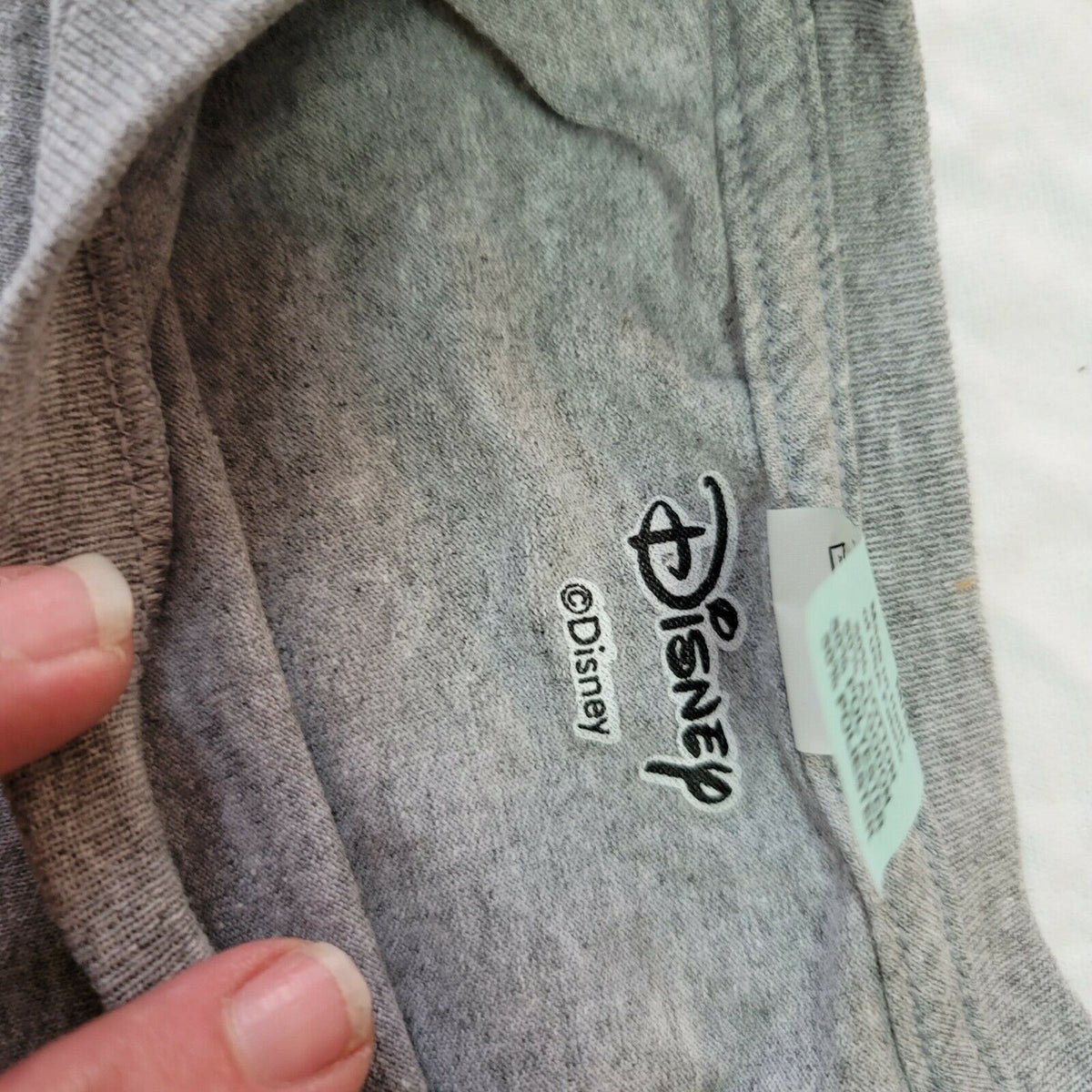 Disney Short Sleeve Dog Logo Basic Script T-Shirt Crew Neck Gray Medium Pluto