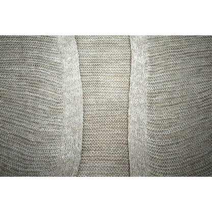 CENY Cardigan Sweater Size Medium Taupe NWT Front Pockets COZY Knit 3/4 Sleeve