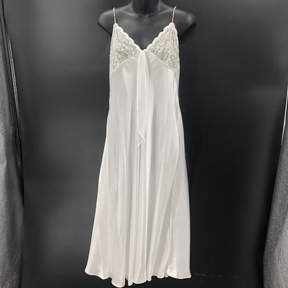 Etienne White Lace Puff Sleeve Rob Set Negligee Pajama Large Peignoir Honeymoon
