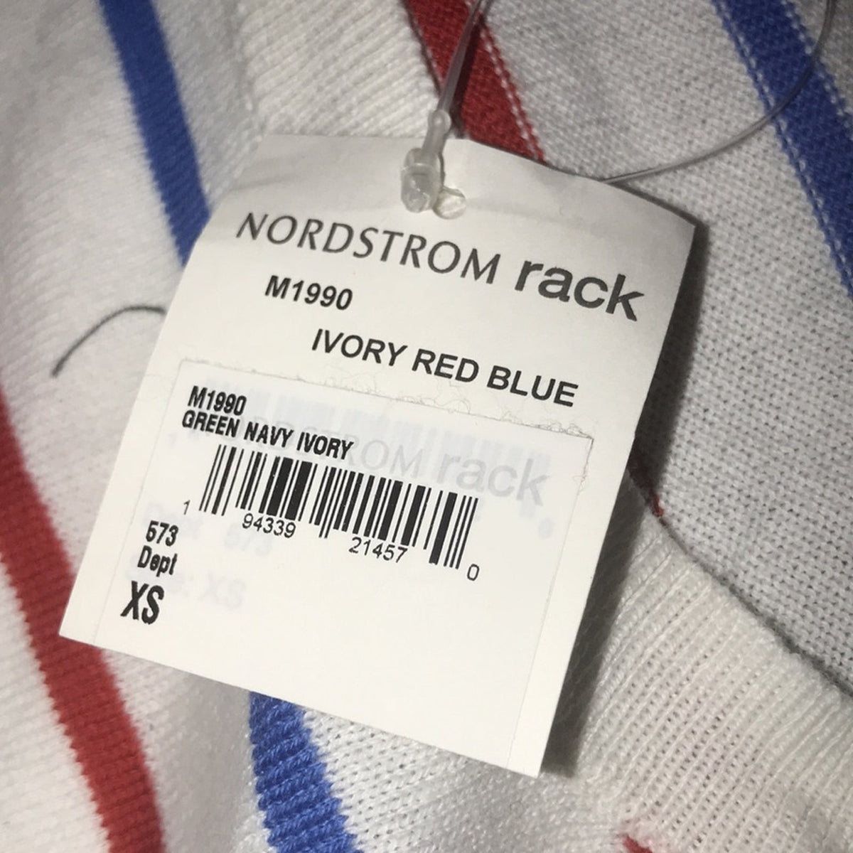 J. Crew NWT Multicolor Stripe Print Pullover Sweater Size XS