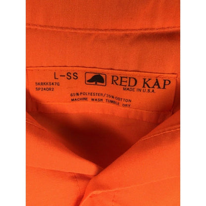 Red Kap Tampa Bay Buccaneers Work Shirt NFL TOM large short sleeved embroidery