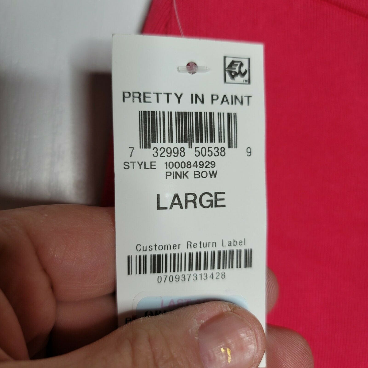 BAR III Below The Knee Pencil Bodycon Sweater Skirt Zip Back Pink Bow Size Large