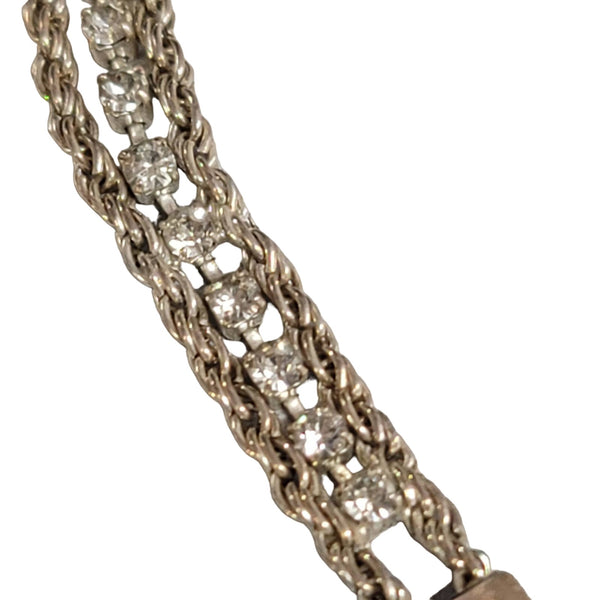 Vintage Costume Jewelry Fashion Icon BE DIFFERENT Silvertone bracelet UNTESTED
