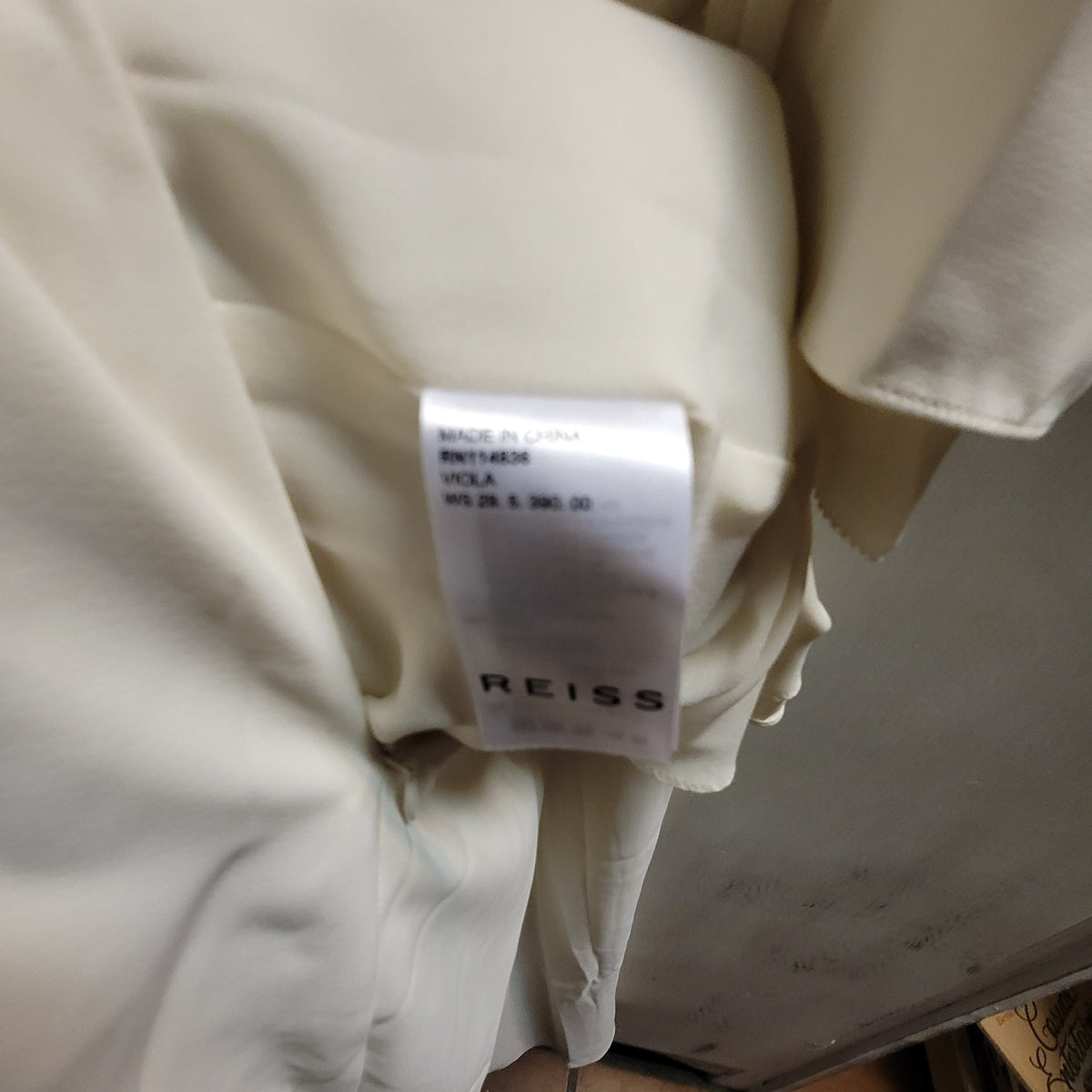Reiss Viola Cream Layered size 16 dress midi NEW plus formal summer sleeveless