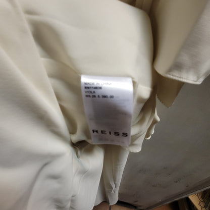 Reiss Viola Cream Layered size 16 dress midi NEW plus formal summer sleeveless