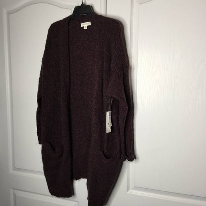 Treasure & Bond Open Front Cardigan Sweater Long Sleeve Front Pockets NEW Large
