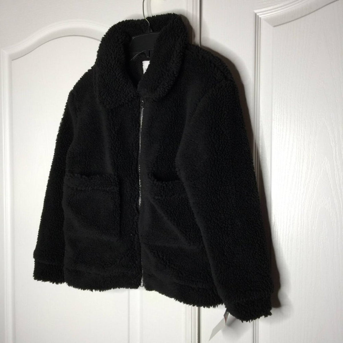 Elodie Wubby Faux Fur Zip Jacket Long Sleeves Size Medium
