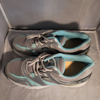 Apex X527W Sneaker Athletic Shoe Boss Runner X-Last Silver/Sea Size 11 Wide