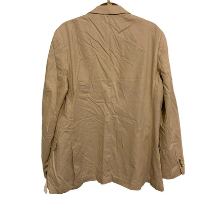 THE SAVILE ROW Sloane Chambray Cotton Brit Slim Suit Jacket Blazer 40R Tan NWT