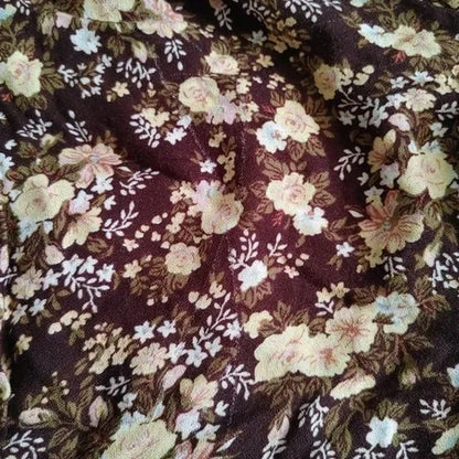 AFRM Fall Bouquet Floral Size Small/Petite SP NEW Wrap Front V-Neck Puff Sleeve