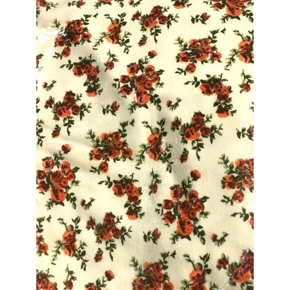 Danielle Bernstein NWT Floral Printed Slip-On White Midi Skirt PLUS Size 2X