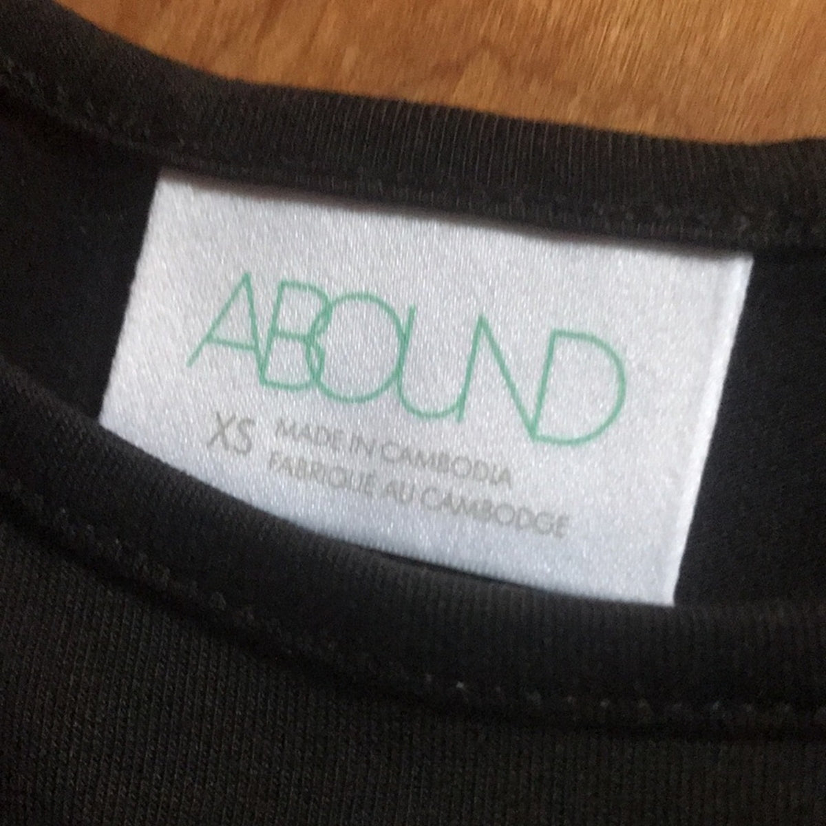 Abound Black Double Scoop Tank Thong Bodysuit NEW extra small XS