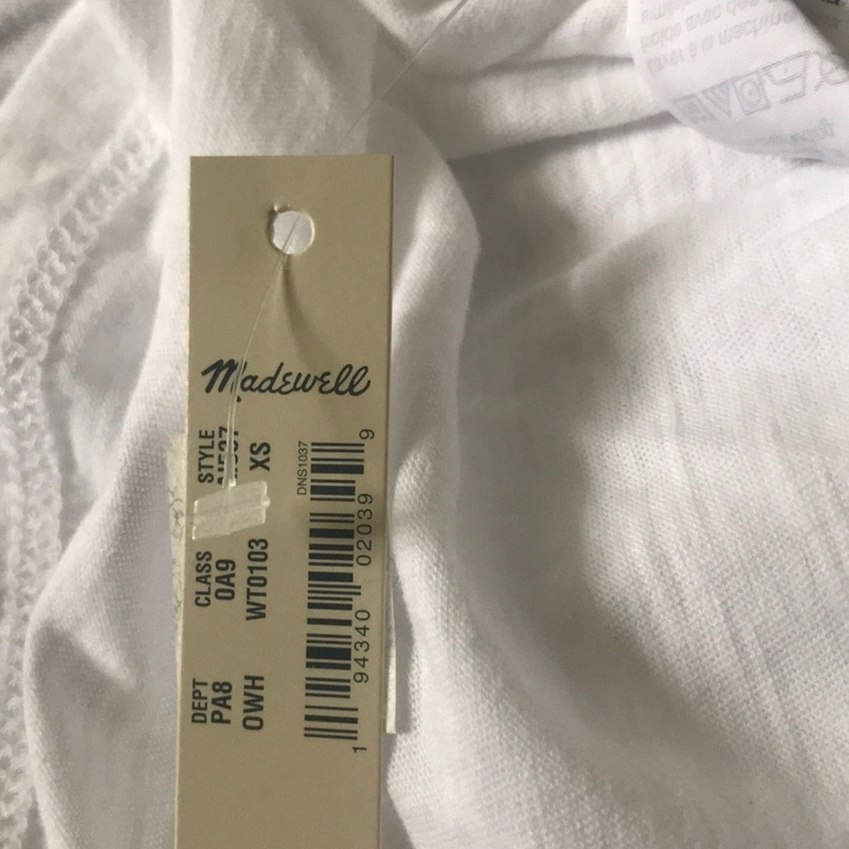 Madewell short Sleeve Crew Neck T-Shirt Size XSmall casual light NEW xs top