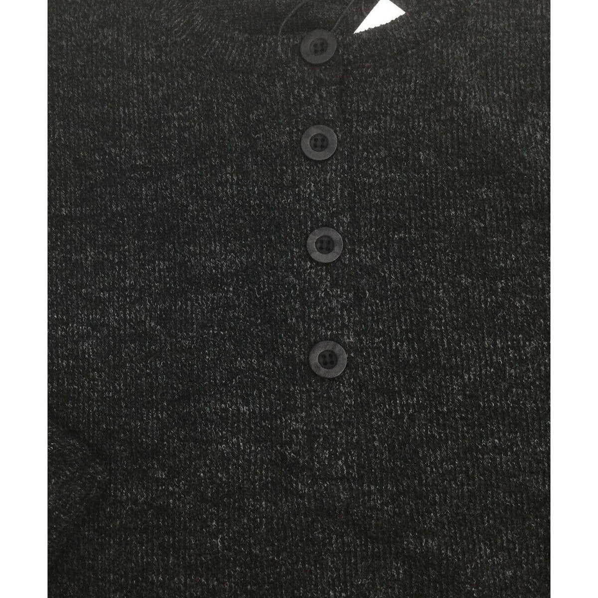 Gibsonlook Sweater Small Dark Gray Melange NEW Henley Crew Stretchy Knit Soft