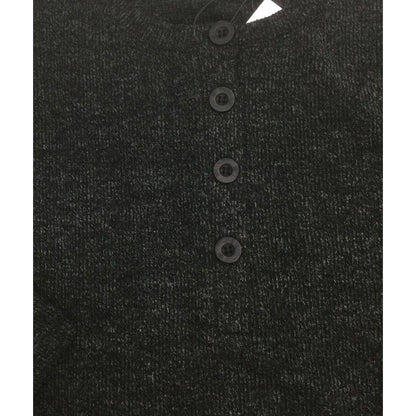 Gibsonlook Sweater Small Dark Gray Melange NEW Henley Crew Stretchy Knit Soft