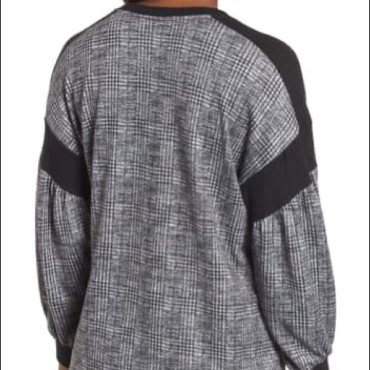 Bobeau NEW Blouson Sleeve Fleece Knit Top Size XS