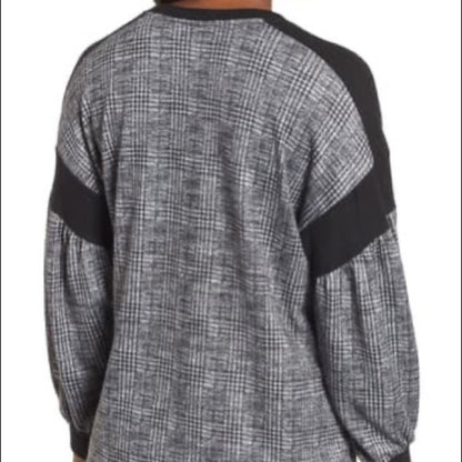 Bobeau NEW Blouson Sleeve Fleece Knit Top Size XS