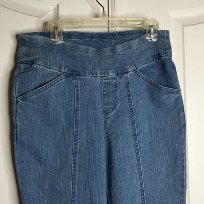 D & Co. Classic Stretch Waist Jeans pull  jegging Acid Wash Jeans Size 2 Skinny