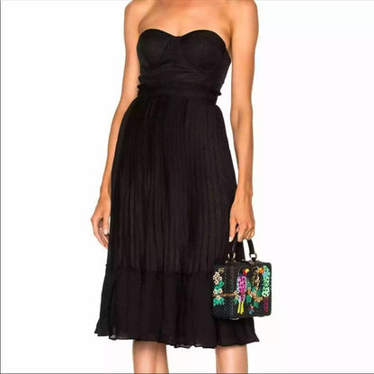 LPA NEW Black Strapless Sweetheart Neck Dress XLarge