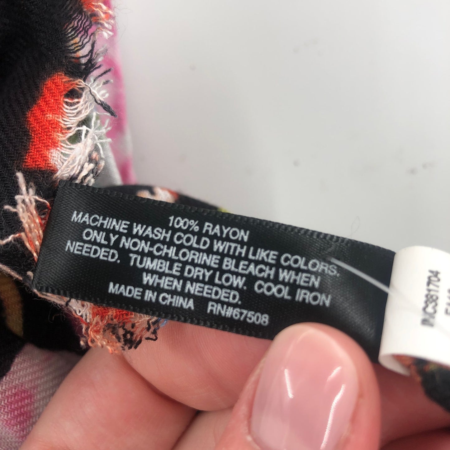 International Concepts Women's Nature Fringe Pashmina Scarf Floral Black OS NWT