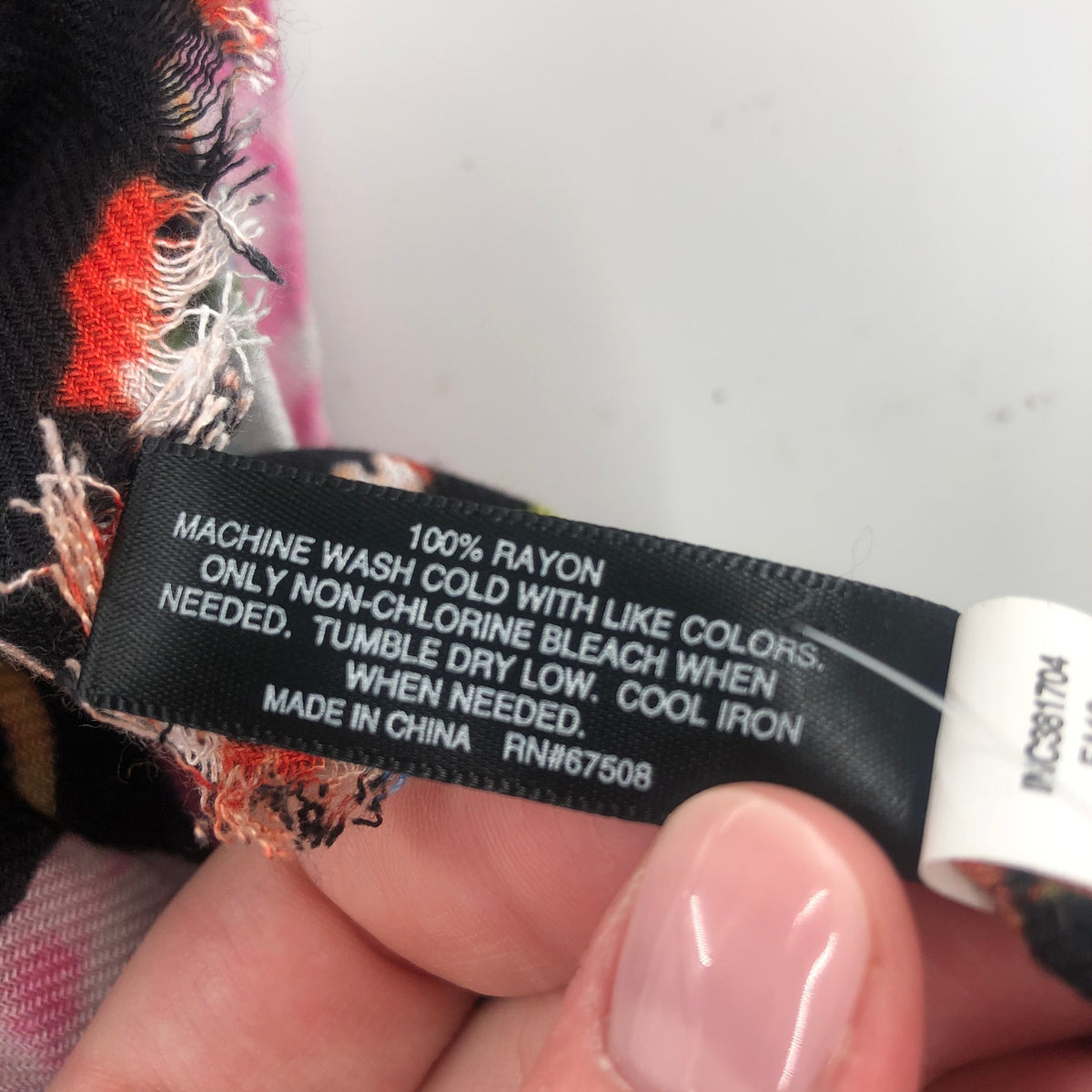 International Concepts Women's Nature Fringe Pashmina Scarf Floral Black OS NWT