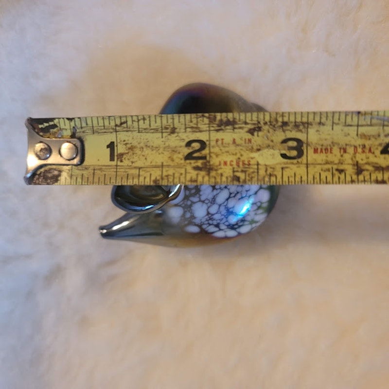 Iridescent Glass Mouse Paperweight Gozo Heritage Malta