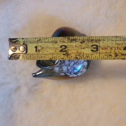 Iridescent Glass Mouse Paperweight Gozo Heritage Malta
