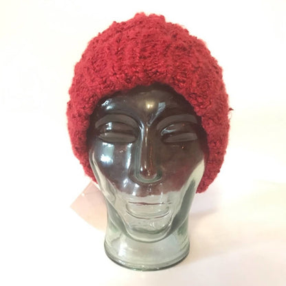 Marcus Adler Red Knit Pom Pom Winter Beanie NEW