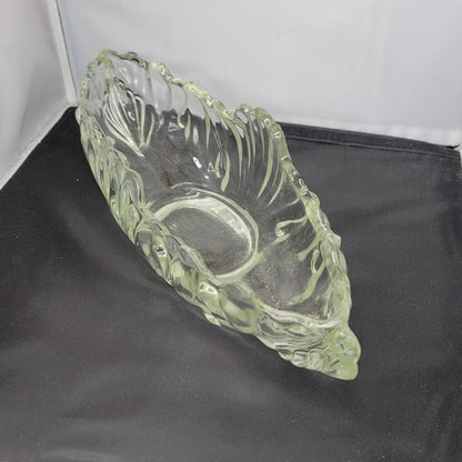 Vintage Jeanette Glass Gondola Centerpiece Oval fruit console bowl serving glass