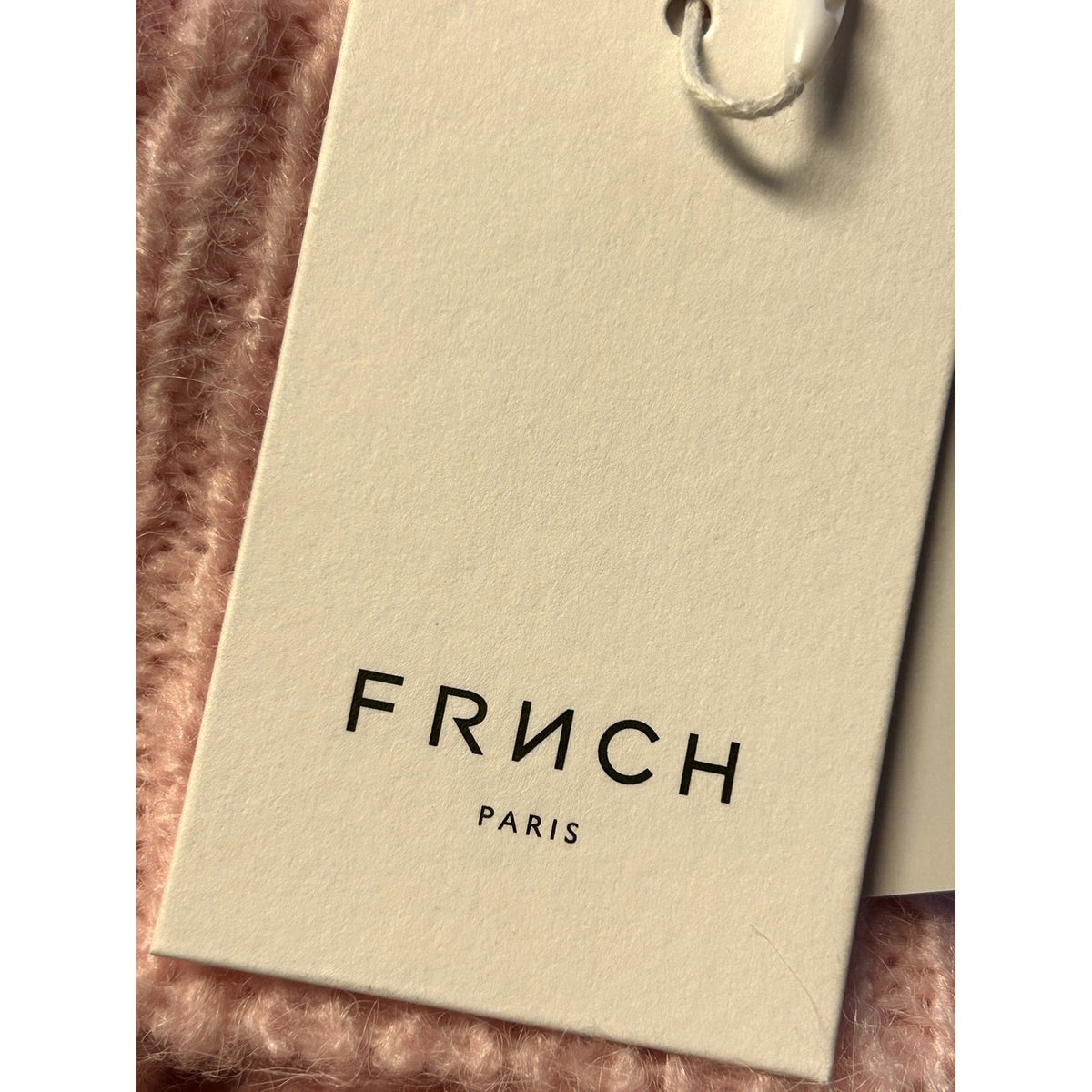 Frnch Paris NWT Cable Knit Turtleneck Sweater Pink F07 Size Small /Medium