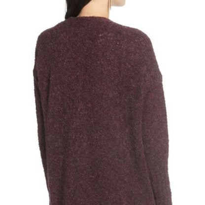 Treasure & Bond Open Front Cardigan Sweater Long Sleeve Front Pockets NEW Large