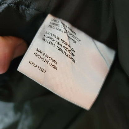 Original Weatherproof Vintage Zip Front Collar Nylon Lined Jacket Black X-Large