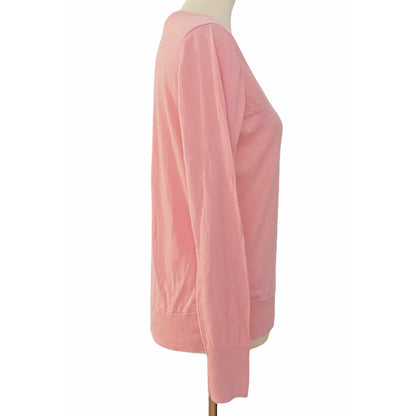 Halogen Faux Wrap Long Sleeve Pullover Sweater Size XL / Extra Large Pink NWT