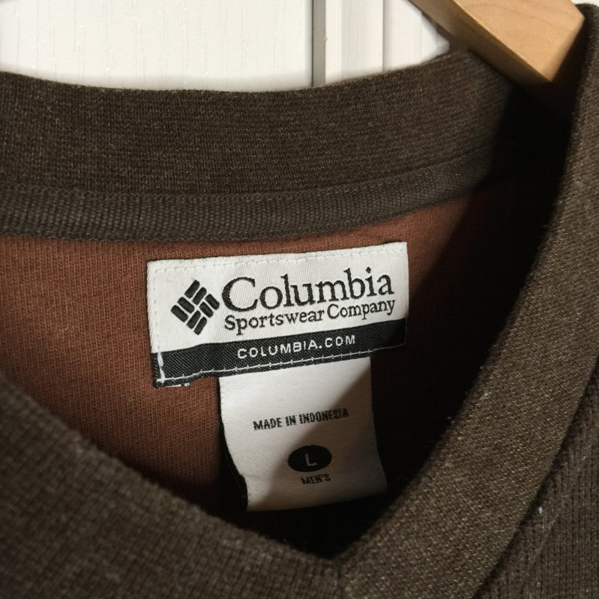 Columbia Sportswear Company Men's Pullover Long Sleeve sweater Brown Large