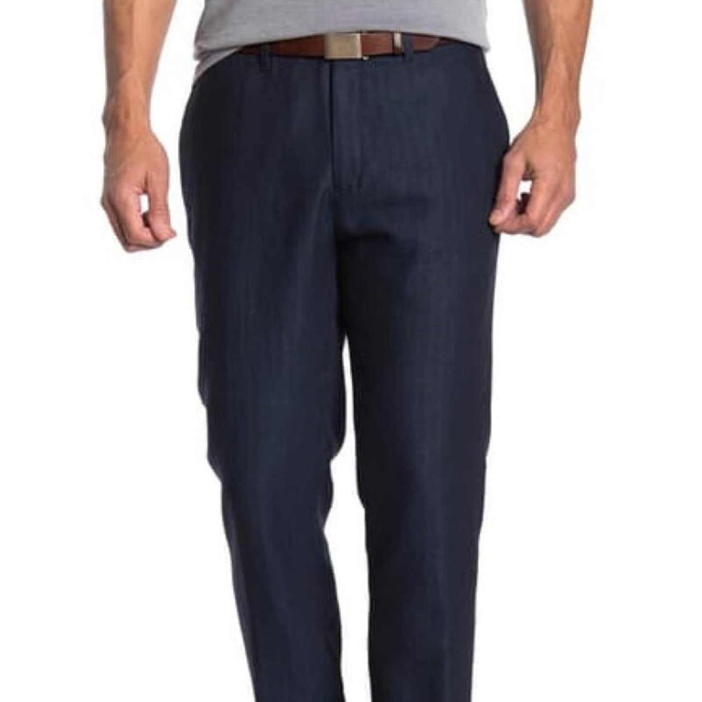 Ted Baker Blend Herringbone Stripe Wool Pants