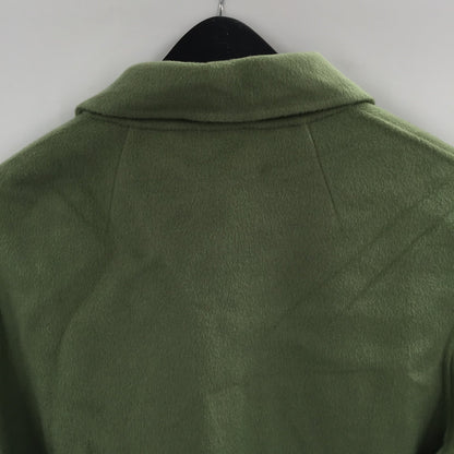 Belle & Bloom Stay Wild Oversized Wool Coat Belt Waist Solid Green Size Large